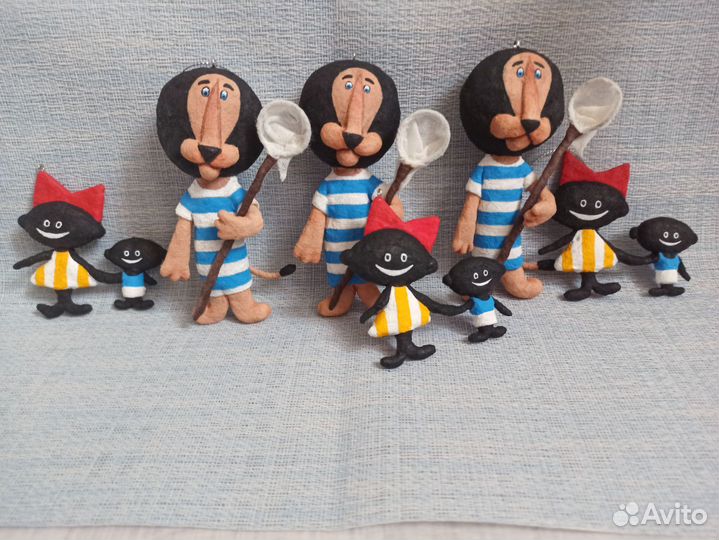 Ватные елочные игрушки