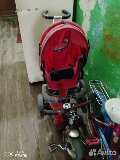 Детский трехколесный велосипед бу