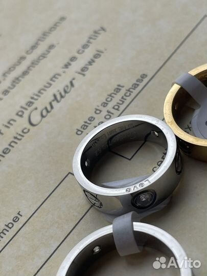 Cartier love кольцо
