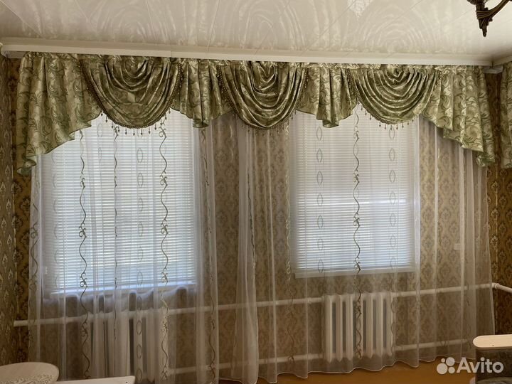 Шторы с ламбрекеном бу