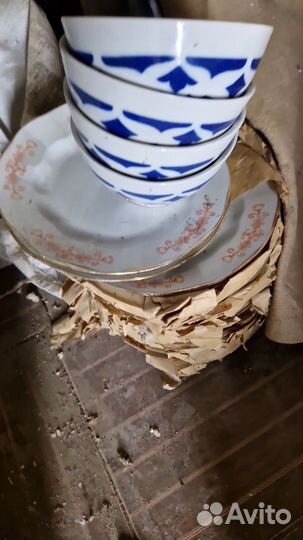 Тарелка для супа и второго глубокие СССР