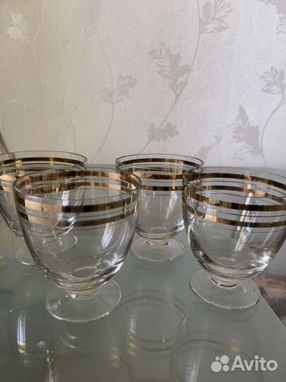 Фужеры цветное стекло СССР