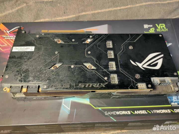 Видеокарта asus GeForce GTX 1080 strix