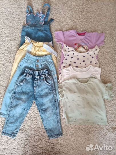 Вещи пакетом на девочку 2 года