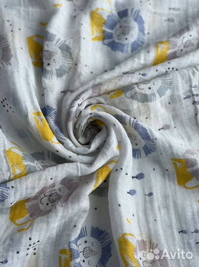 Муслиновая пеленка Новая 110*110