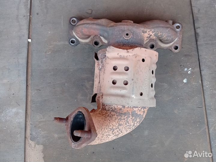 Коллектор выпускной Киа Оптима 4. 2,4л