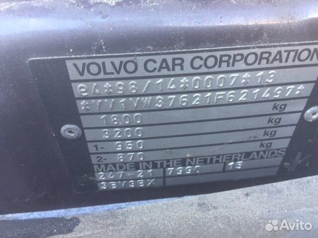 Разбор на запчасти Volvo S40 / V40