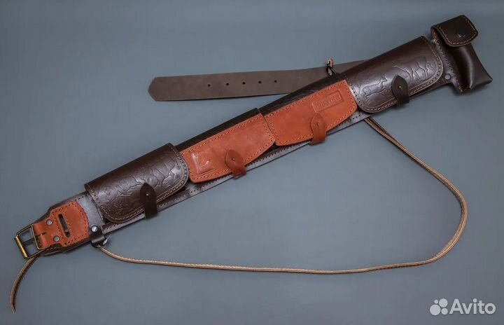 Патронташ закрытый 12к №76 кожа