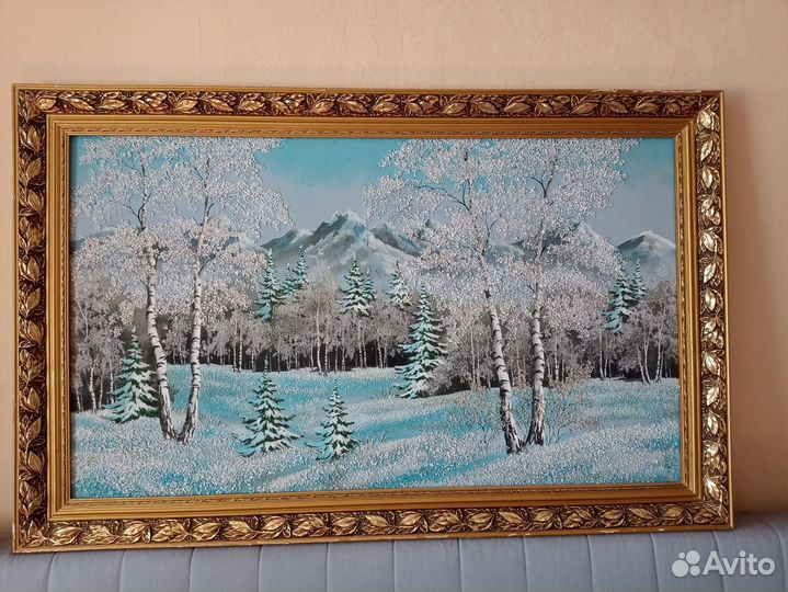 Картина с каменной крошкой 110х70