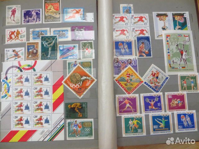 Альбом большой с марками Спорт