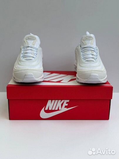 Кроссовки Nike air max 97 летние белые