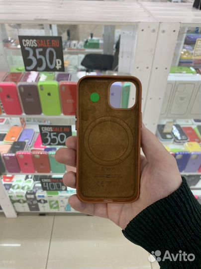 Чехол на iPhone 13 mini magsafe кожа