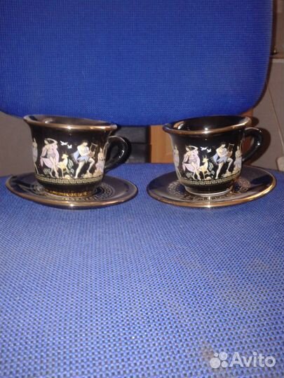 Чайный сервиз с золотом Греция