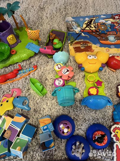 Развивающие игрушки и игрушки для купания пакетом