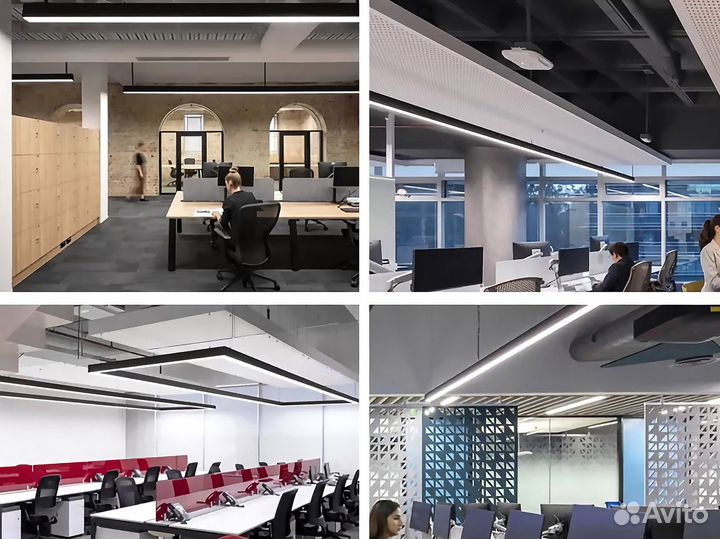 Линейные светильники светодиодные встраиваемые