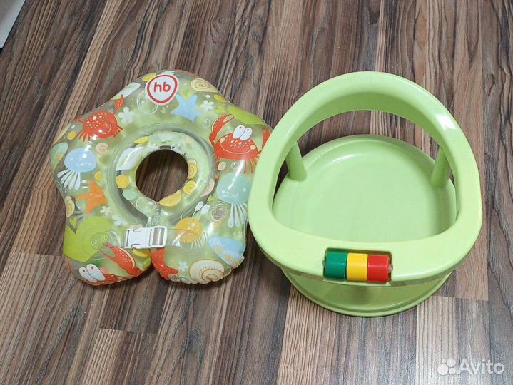 Круг для купания и стульчик для купания салатовые