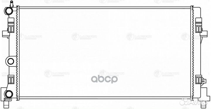 Радиатор охл. для а/м VW Polo Sedan