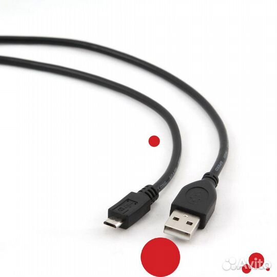 Gembird Кабель USB2.0 AM/MicroBM 5P, 0.3м (CCP-mUS