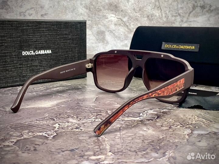 Очки мужские dolce gabbana коричневые