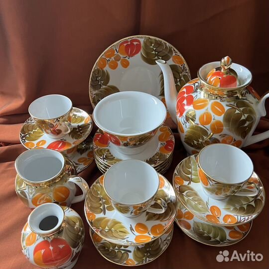 Кофейный сервиз лфз. «Щедрая осень» СССР