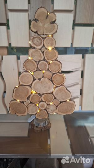 Елочка из спилов