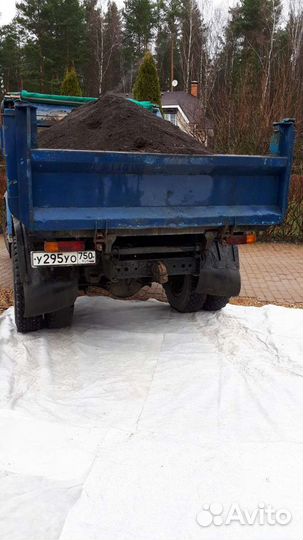 Растительный слой грунта, Чернозем, песок, навоз