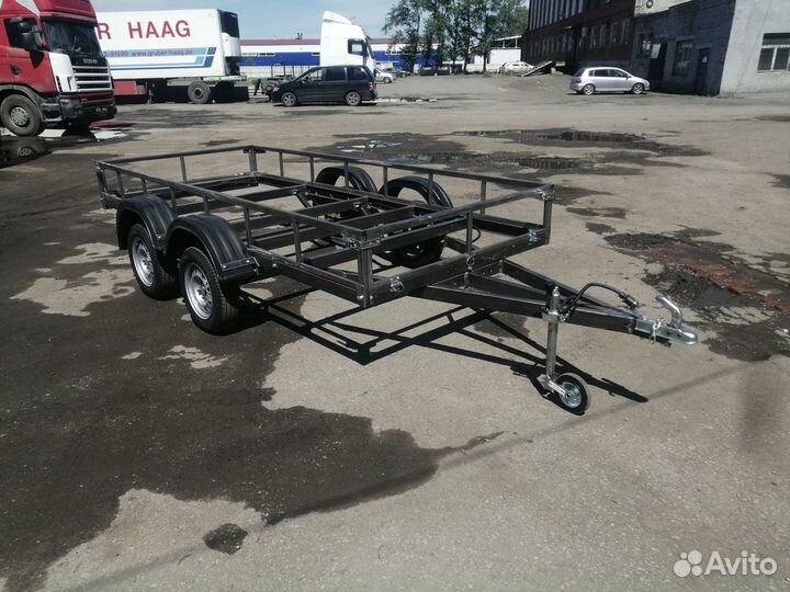 Прицеп двухосный в сборе, 2023 г.в. с птс