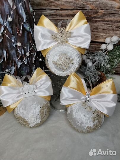 Елочные шары ручной работы