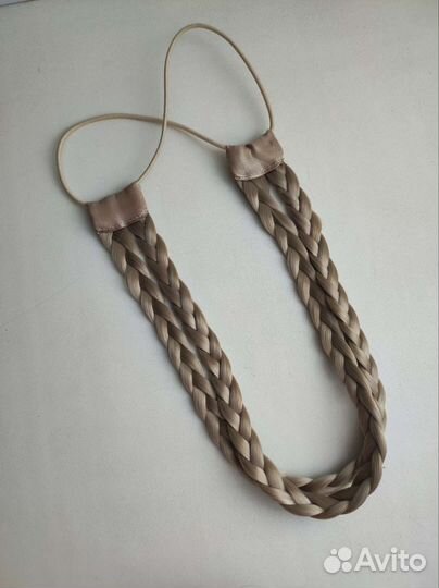 Ободок -косички, волосы искуственные