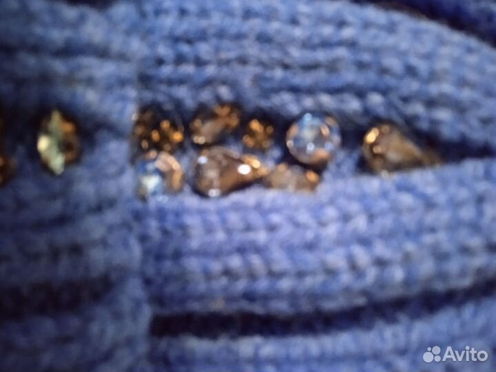 Шапка со стразами