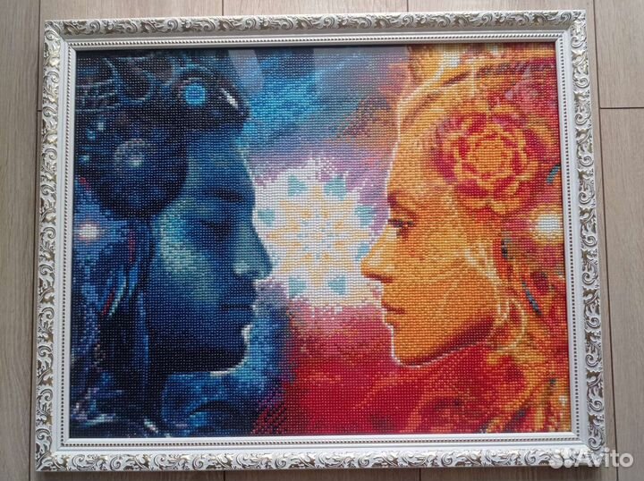 Готовая картина из страз в рамке 40*50