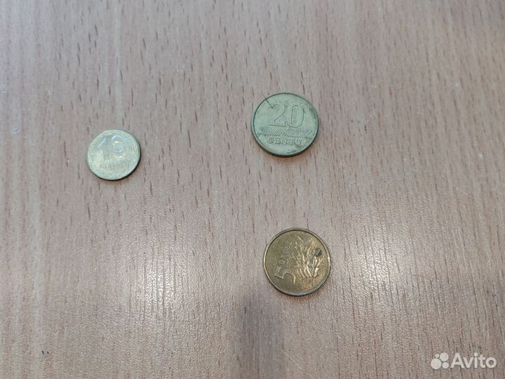 Монеты иностранные без повтора 20 штук