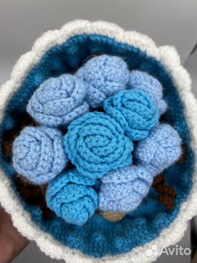 Вязанная кукла-букет трансформен