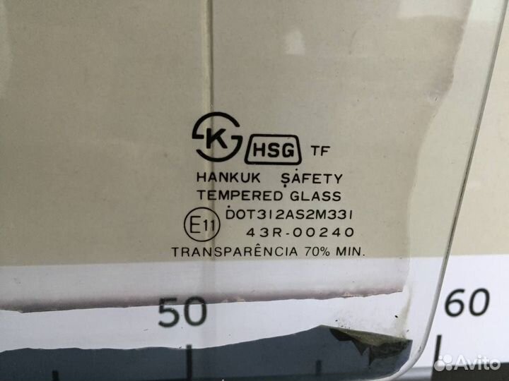 Стекло двери задней левой Daewoo Nexia N100/N150 1