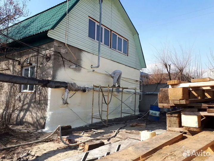 Утепление потолка пенополиуретаном пеной ппу