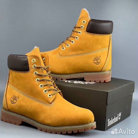 Теплые Timberland с мехом