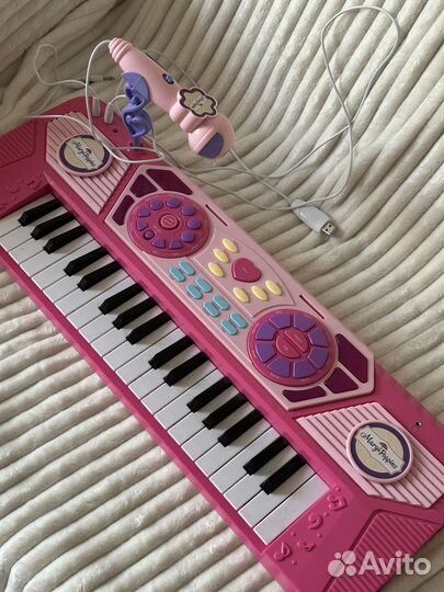 Детские игрушки пианино с микрофоном