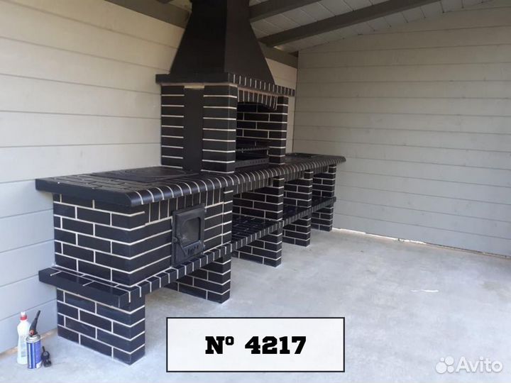 Зона барбекю / Модульная печь из кирпича