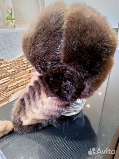Шапка норковая эксклюзивная модель