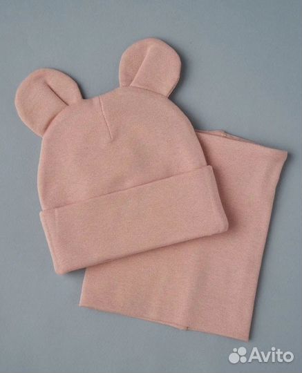 Комплект детская шапка и снуд