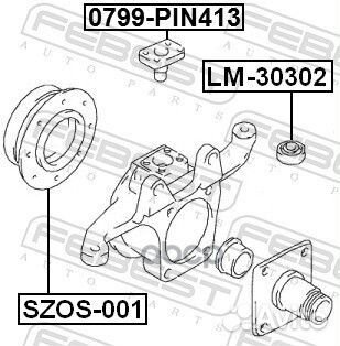 Подшипник LM30302 LM30302 Febest