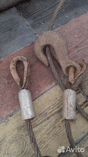 Трос буксировочный металлический 6м х 15мм