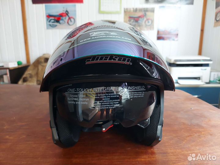 Мотошлем, XL-XXL,58-62 cm. новый