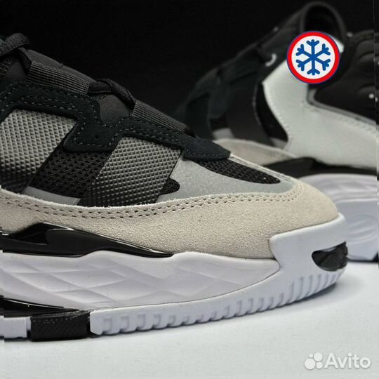 Кроссовки зимние Adidas Niteball black and white