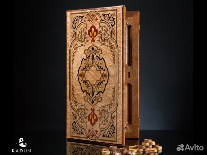 Нарды из красного дерева 