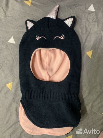 Шапка шлем для девочки 50-54