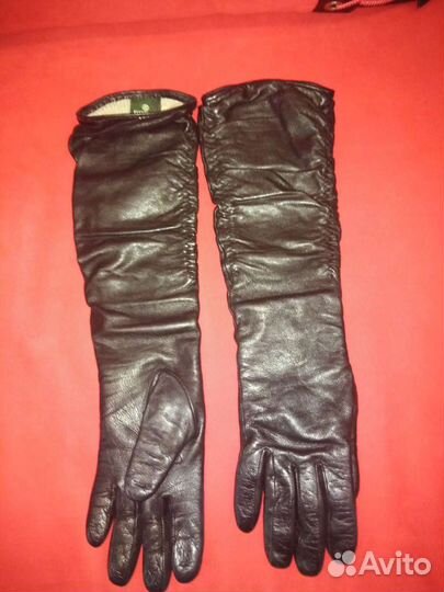 Перчатки кожаные