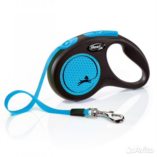 Рулетка flexi Neon New S (до 15 кг) лента 5 м неон