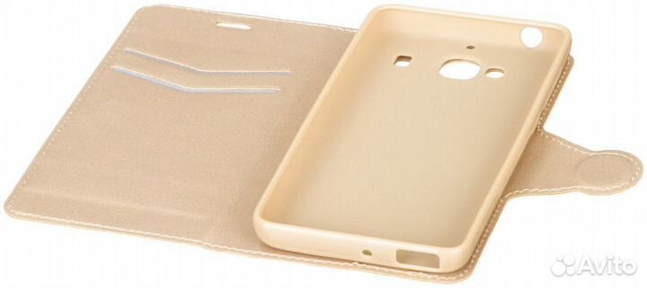 Чехол-Книжка на Xiaomi Redmi 2 (золотистый )