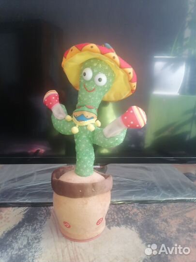 Игрушка танцующий, поющий кактус ПОВТОРЮШКА